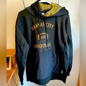 Kansas City chiefs football hoodie black medium